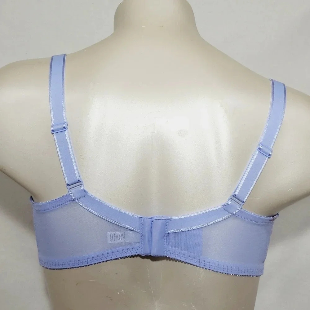 32H Felina 115073 Peridot Lace Unlined Underwire Bra Periwinkle NWT‎ - Picture 4 of 7